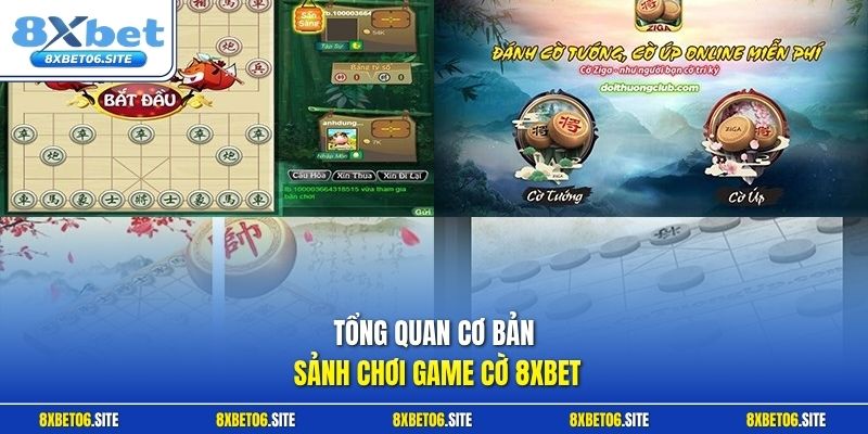 Tổng quan cơ bản sảnh chơi game cờ 8xbet